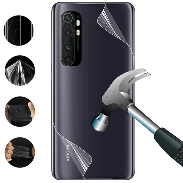 Anti-Shock Hydrogel Protector for Xiaomi Mi Note 10 Lite, Back Cover 1