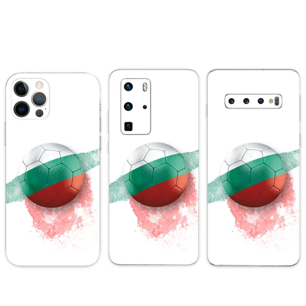 Custom Cut Phone Film Protector (Back), BG Football 3D 1