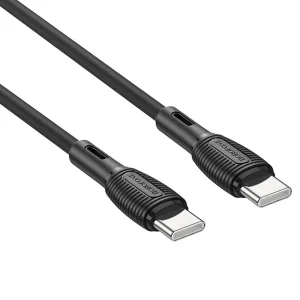 Кабел BOROFONE BX86 Advantage Type C към Type C, 60W, 1M, черен