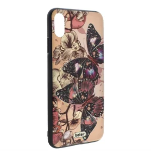 Пластмасов гръб Boter за iPhone XS Max (6.5), Пеперуди