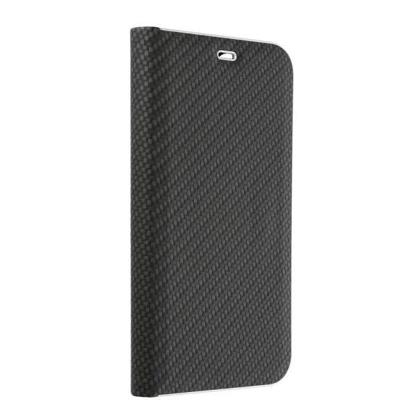Калъф Тефтер Carbon Luna за Samsung Galaxy S23, черен 1