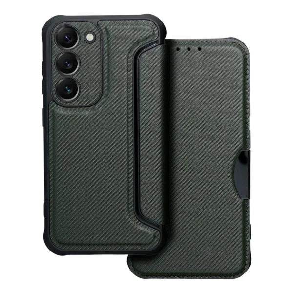 Калъф Тефтер Razor Book за Samsung Galaxy S23, тъмно зелен 1