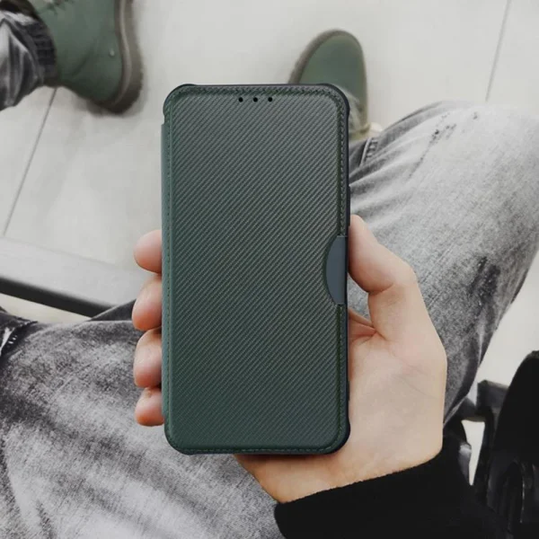 Калъф Тефтер Razor Book за Samsung Galaxy S23, тъмно зелен 2