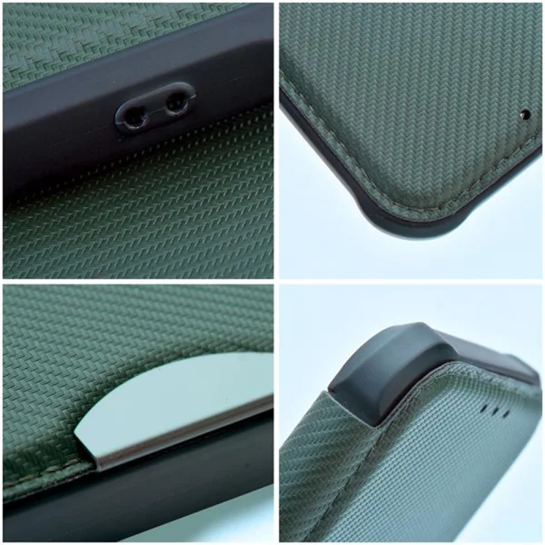 Калъф Тефтер Razor Book за Samsung Galaxy S23, тъмно зелен 3