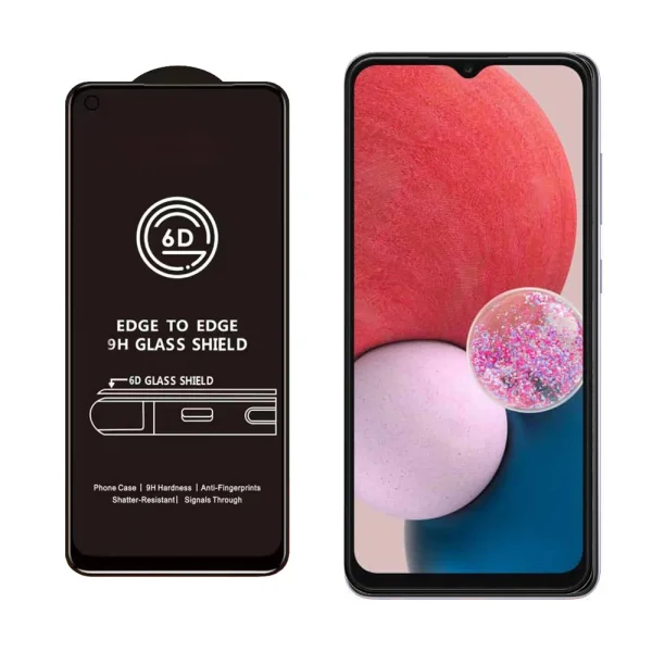Стъклен протектор Veason 6D Pro Full Glue за Samsung Galaxy A13 4G / 5G, черен 2