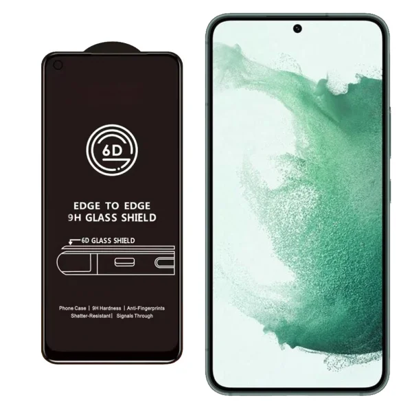 Стъклен протектор Veason 6D Pro Full Glue за Samsung Galaxy S22 /S23, Черен 2