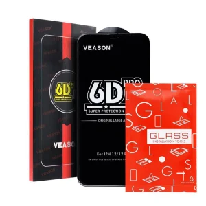 Стъклен протектор Veason 6D Pro Full Glue за Xiaomi Redmi 10A / 9A / 9C, Черен 4
