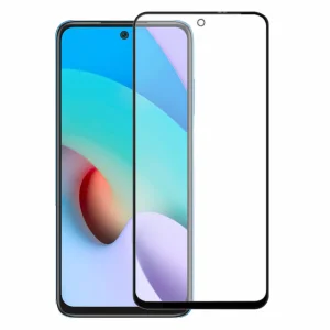 Стъклен протектор Veason 6D Pro Full Glue за Xiaomi Redmi 10, Черен