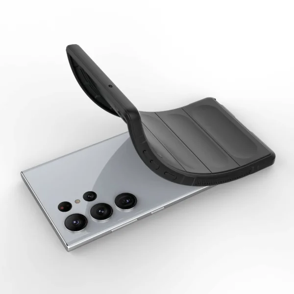 Silicone case Wear-resistant for Samsung Galaxy S23 Ultra, black 4