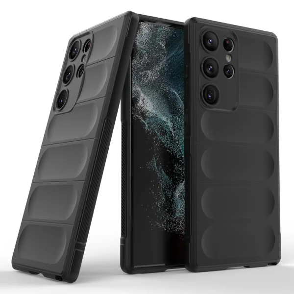 Silicone case Wear-resistant for Samsung Galaxy S23 Ultra, black 2