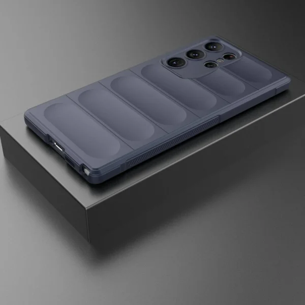 Силиконов калъф Wear-resistant за Samsung Galaxy S23 Ultra, тъмно син 6