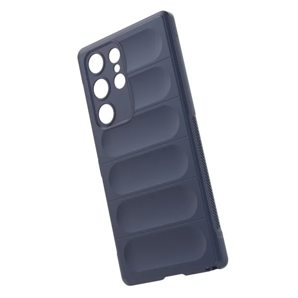 Силиконов калъф Wear-resistant за Samsung Galaxy S23 Ultra, тъмно син 5