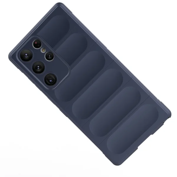 Силиконов калъф Wear-resistant за Samsung Galaxy S23 Ultra, тъмно син 2