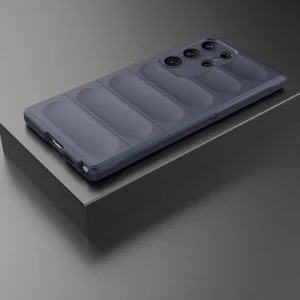 Силиконов калъф Wear-resistant за Samsung Galaxy S23 Ultra, тъмно син 6