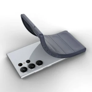 Силиконов калъф Wear-resistant за Samsung Galaxy S23 Ultra, тъмно син 3