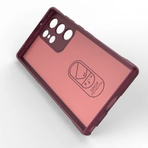 Силиконов калъф Wear-resistant за Samsung Galaxy S23 Ultra, тъмно червен 5