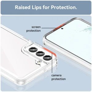 Shockproof Case Acrylic Protect for Samsung Galaxy S23, transparent 5
