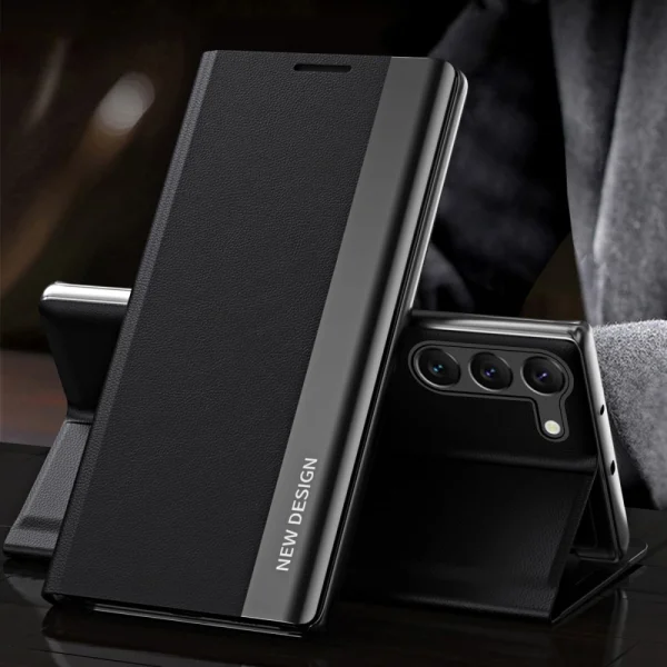 Flip Case Electroplating for Samsung Galaxy S23, black 2