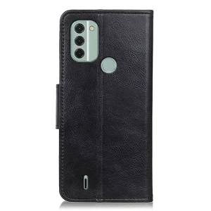 Калъф Тефтер Crazy Horse за Nokia C31, Черен 5