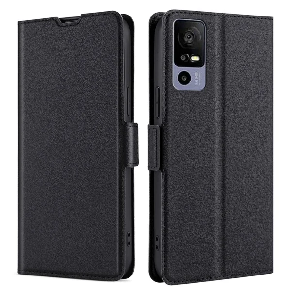 Калъф тефтер PU Leather за TCL 40R, Черен 1