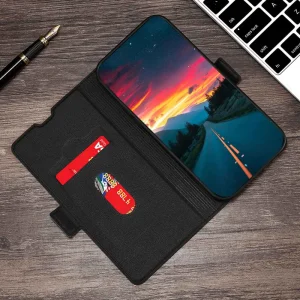 Калъф тефтер PU Leather за TCL 40R, Черен 4