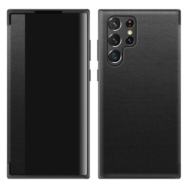 Калъф Тефтер Flip Cover за Samsung Galaxy S23 Ultra, черен 1