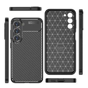 Силиконов Калъф Carbon за Samsung Galaxy S23 Plus, черен 3