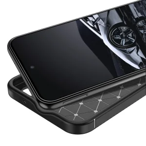 Силиконов Калъф Carbon за Samsung Galaxy S23 Plus, черен 6