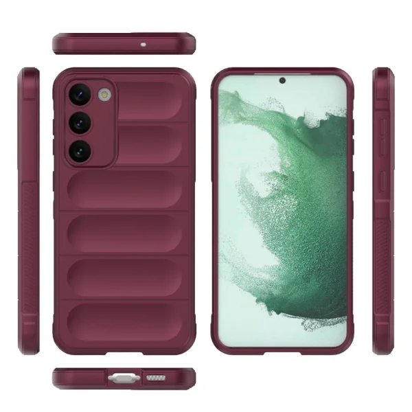 Силиконов калъф Wear-resistant за Samsung Galaxy S23 Plus, червен 6