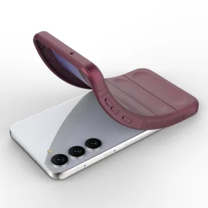 Силиконов калъф Wear-resistant за Samsung Galaxy S23 Plus, червен 4