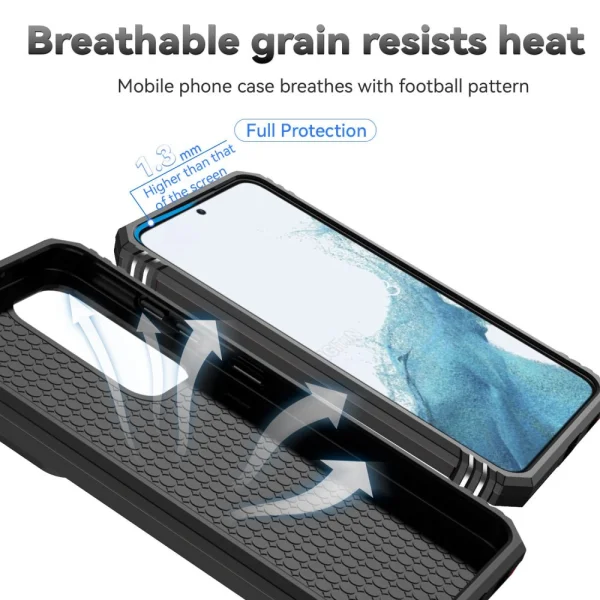 Удароустойчив калъф Slide Camera за Samsung Galaxy S23 Plus, с поставка, Черен 3