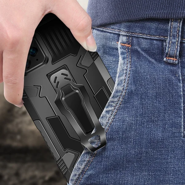 Shockproof Kickstand Case for Samsung Galaxy S23, Black 5