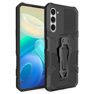 Shockproof Kickstand Case for Samsung Galaxy S23, Black