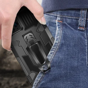 Shockproof Kickstand Case for Samsung Galaxy S23, Black 5