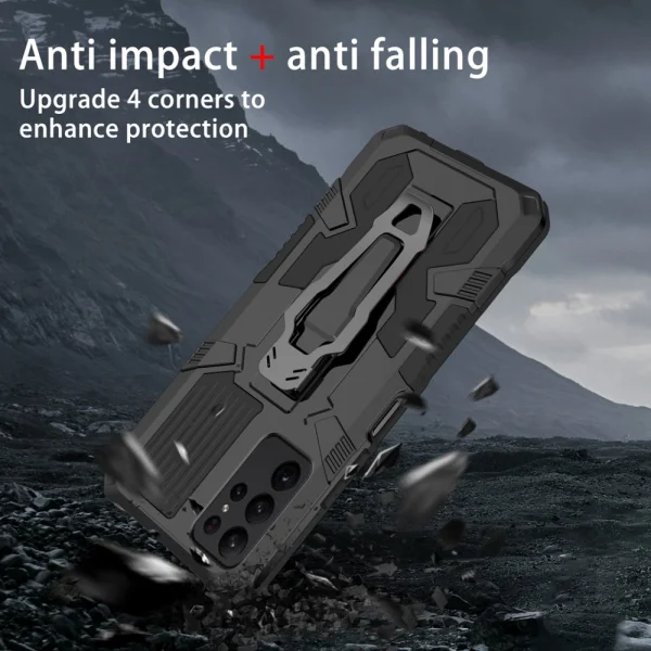 Shockproof Kickstand case for Samsung Galaxy S23 Ultra, Black 3