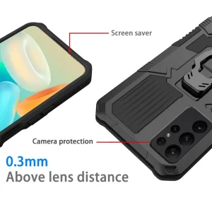 Shockproof Kickstand case for Samsung Galaxy S23 Ultra, Black 4