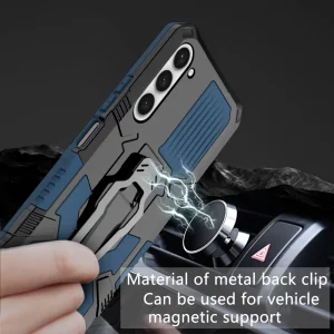 Shockproof Kickstand Case for Samsung Galaxy S23, Blue 5