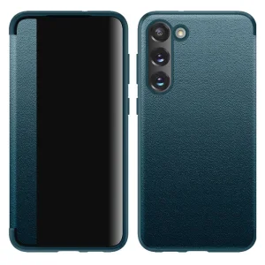 Калъф Тефтер Leather за Samsung Galaxy S23 Plus, Син