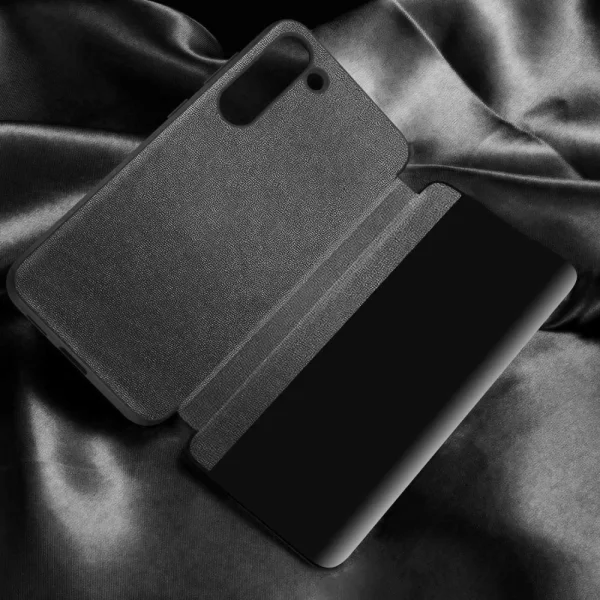 Leather Book Case for Samsung Galaxy S23 Plus, Black 4