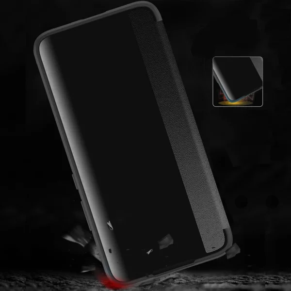 Leather Book Case for Samsung Galaxy S23 Plus, Black 2