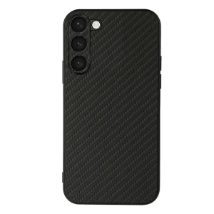 Силиконов калъф Carbon Fiber за Samsung Galaxy S23 Plus, Черен