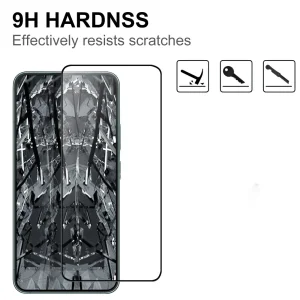 Стъклен Протектор 5D Full Glue за Samsung Galaxy S23 Plus / S22 Plus 5G, Черен 3