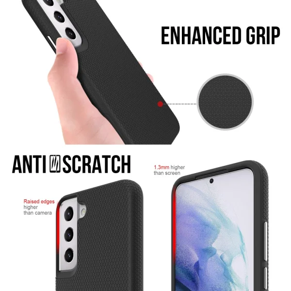 Shockproof case Triangle for Samsung Galaxy S23, black 6