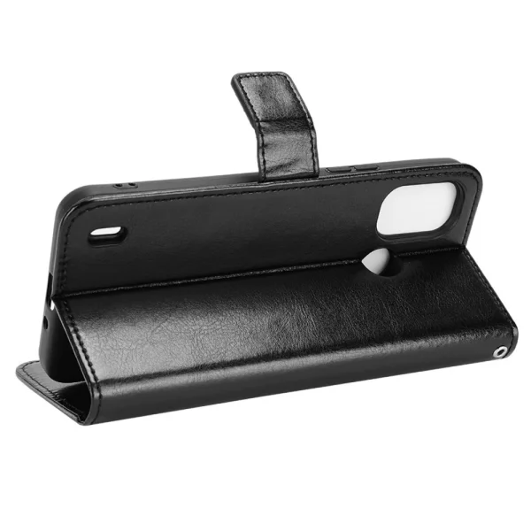 Wallet Case Crazy Horse for Nokia G11 Plus, Black 3