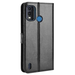 Wallet Case Crazy Horse for Nokia G11 Plus, Black 4