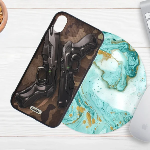 Plastic back cover Boter for iPhone XR (6.1), Guns 5