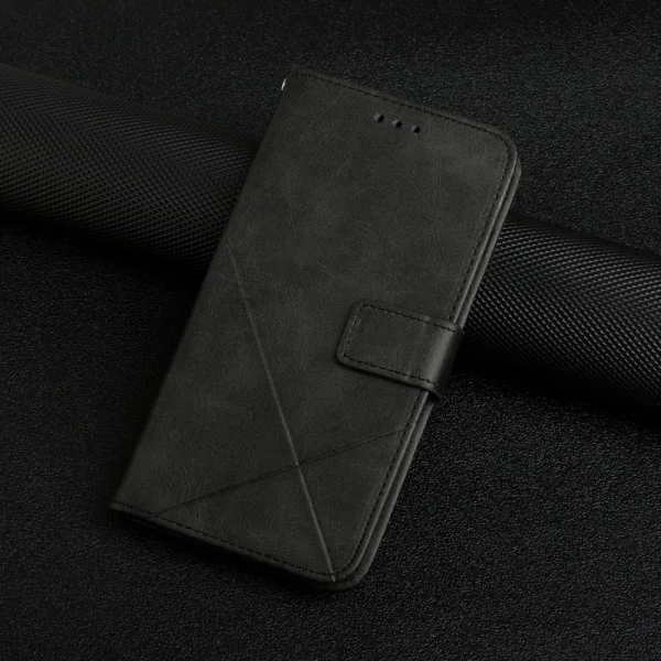 Wallet Case Lines for Samsung Galaxy A53 5G, black 6