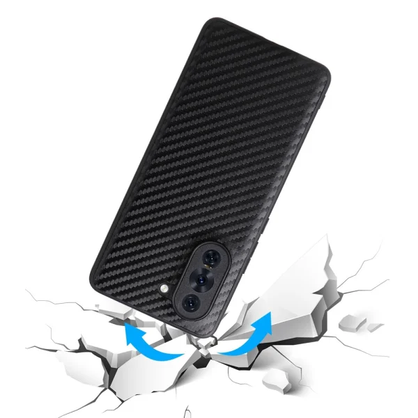 Силиконов калъф Carbon за Huawei nova 10 Pro 4G, черен 2