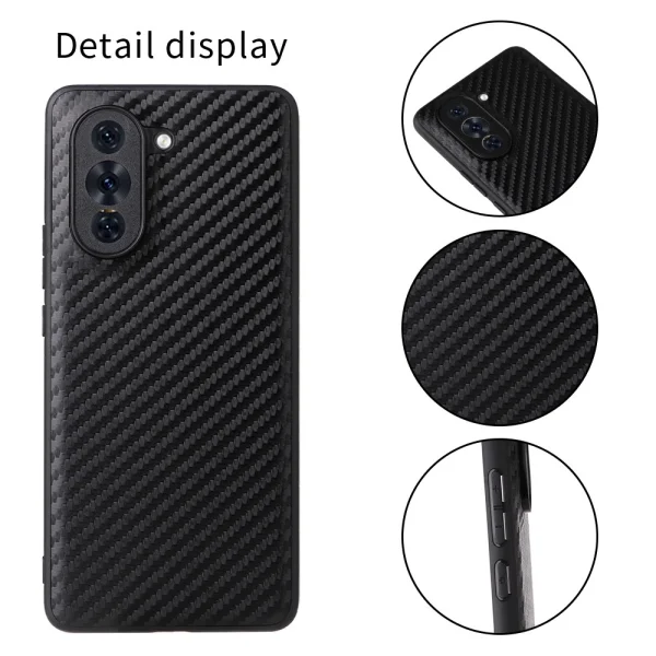 Силиконов калъф Carbon за Huawei nova 10 Pro 4G, черен 4