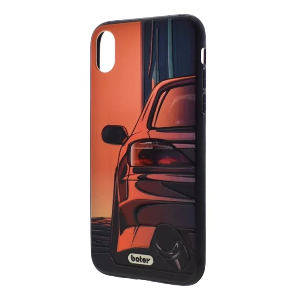 Boter plastic back cover for iPhone XR (6.1), Car 2